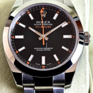 Rolex Milgauss Automatic Black Dial Watch - 116400