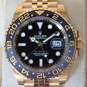Rolex GMT-Master II Black Dial Watch - 126718GRNR