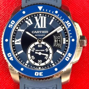 Cartier Calibre de Cartier Diver Wsca0011 Blue Watch MINT UNPOLISHED FULL SET